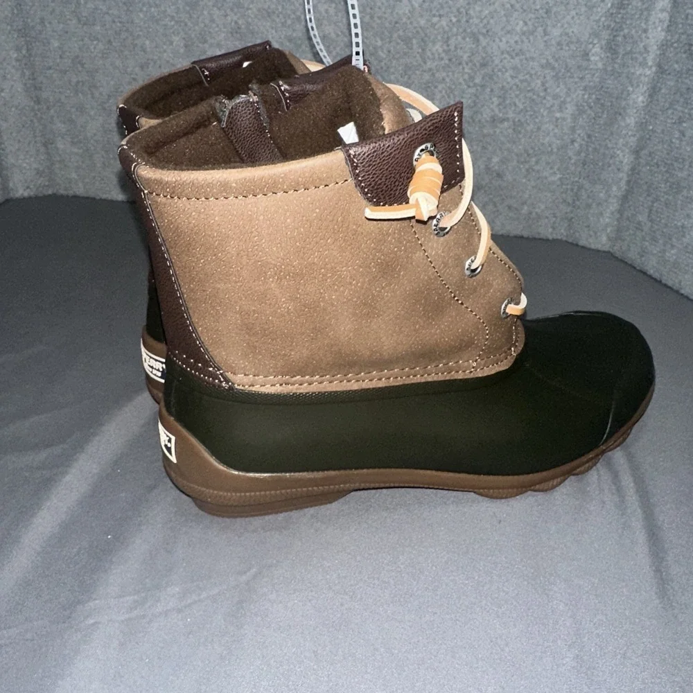 Sperry Women's Top-Sider Saltwater Nylon Brown Duck Boots STS80524 Size 7.5